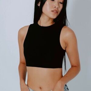 Black Sleeveless Women's Top